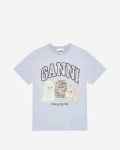 Basic Cotton Jersey Animals Relaxed T-shirt
