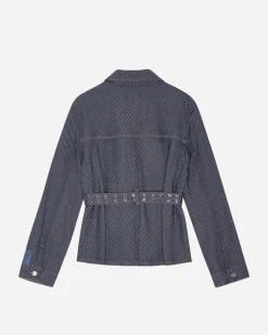 Heavy Twill Denim Short Jacket