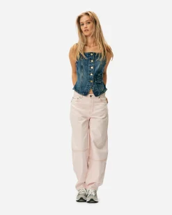 Kraftigt vasket denimtop