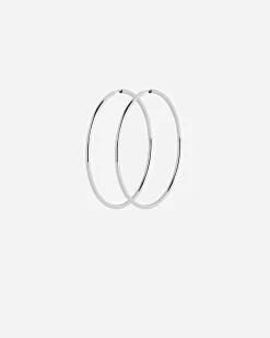 Senorita 50 Hoop Silver