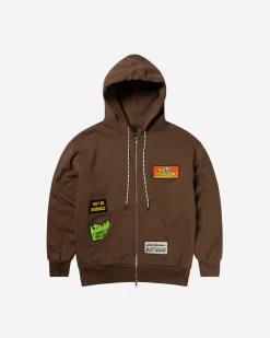 Sticker Zip Thru Hoodie